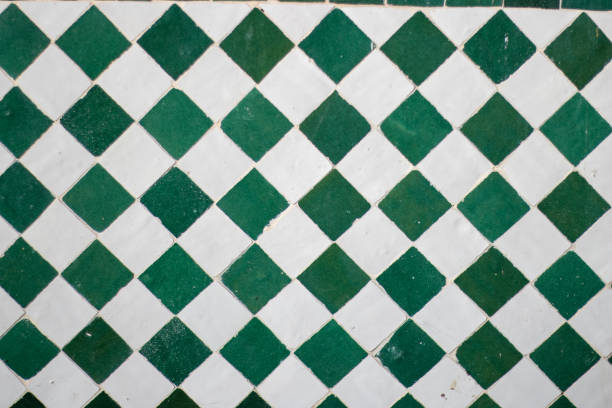 istock a building material of a typical and traditional pattern with background texture in Morocco 2166776133