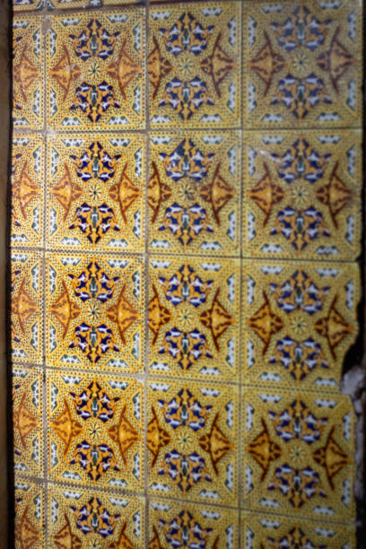 istock a building material of a typical and traditional pattern with background texture in Morocco 2166776461