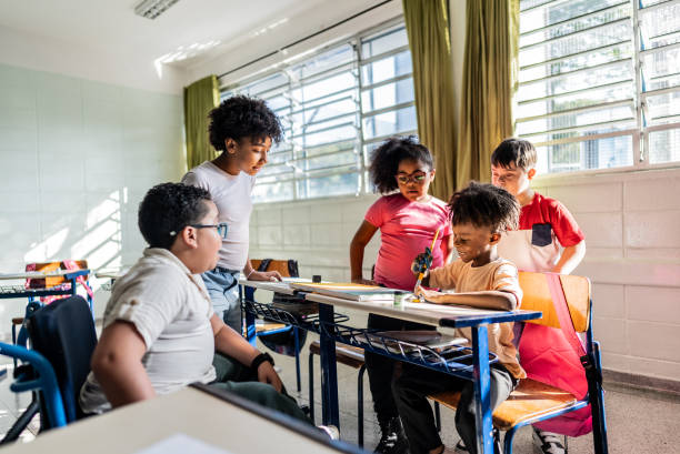 istock Students painting on classroom at school 2166778447