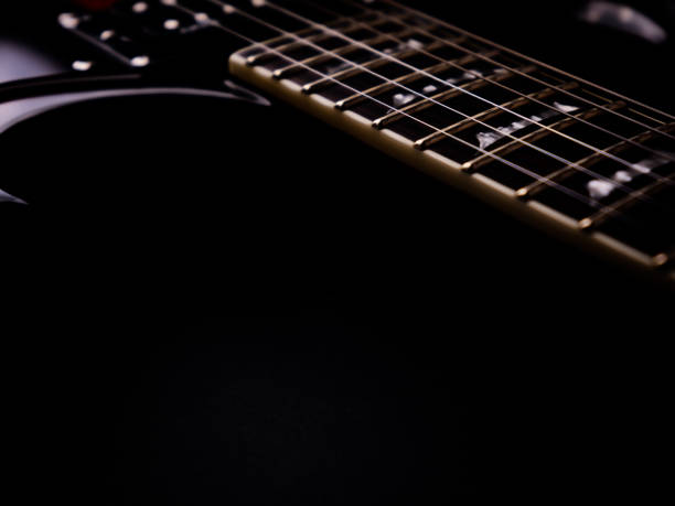 istock Fretboard of modern electric guitar. Close up. 2166780675