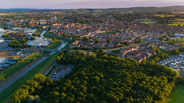 Sunset over Bridgwater