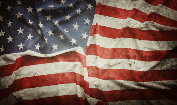 istock Grunge American flag 2166790844