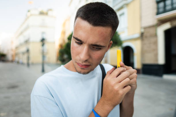 Blind young man uses artificially intelligent smartphone to find his way around city streets