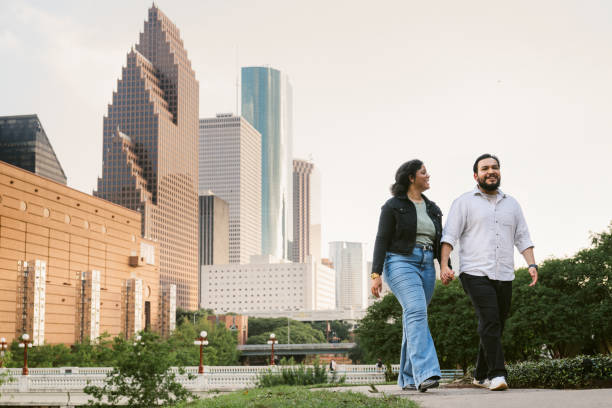 istock Interracial couple hanging out in Houston 2166798182