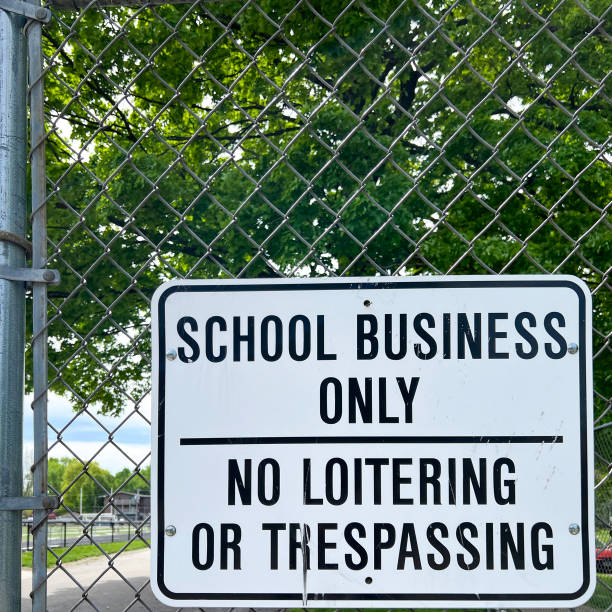 istock School No Trespassing Sign 2166799257