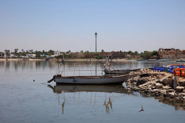 Qarun Lake, water, Shore, Boat, Noon