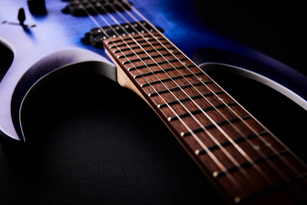 istock Fretboard of modern electric guitar. Close up. 2166831721