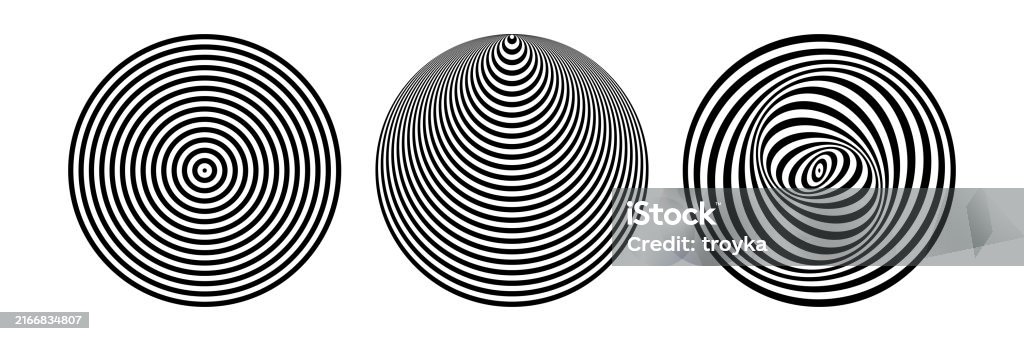 Cicular Abstract Abstract Circular Design Elements Set Stock Illustration - Download ...