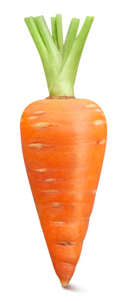istock Ripe whole carrot vegetable isolated on white 2166837526