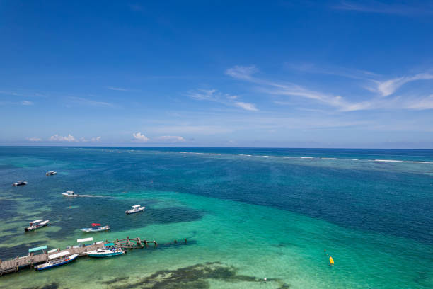 istock Drone view of Puerto Morelos, Mexico 2166838170