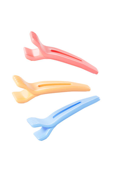 istock Cartoon hair clips in the white background, 3d rendering. 2166849024