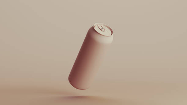 istock Drinks can beverage drinks container tall slim, beige neutral monochrome background 2166852144