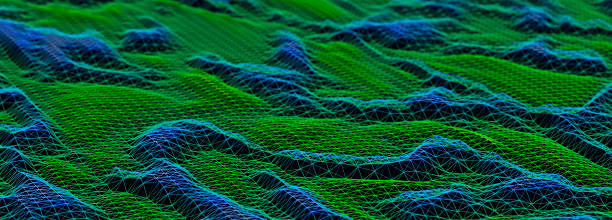 istock Abstract digital background. Big data stream. The concept of science, technology, business, space. 3d rendering 2166853001