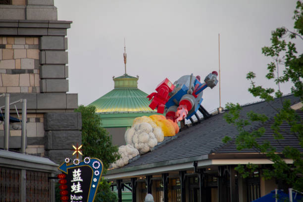 Disneyland Cartoon Symbols around Shanghai Disneyland Park in China