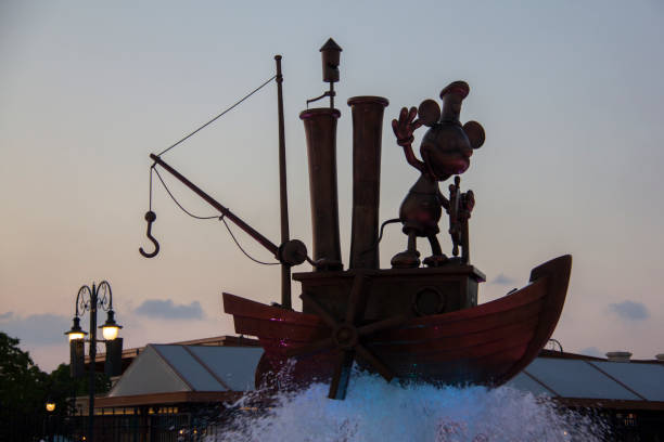 Disneyland Cartoon Symbols around Shanghai Disneyland Park in China
