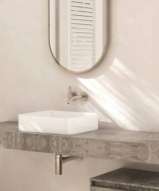 istock White ceramic rectangle washbasin on marble stone vanity bathroom counter in sunlight 2166856755