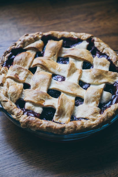 istock Homemade wild blackberry lattice fruit pie 2166862301