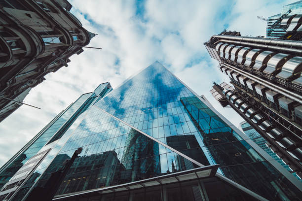 istock Modern architecture buildings exterior background in London 2166863523