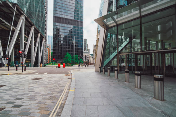 istock Glass office building entrance 2166863642