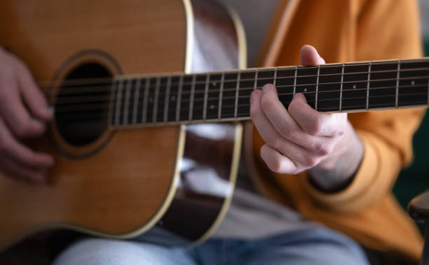 istock Home Music Session Electric Guitar Performance 2166863947