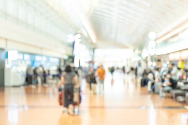 Airport with blurred background