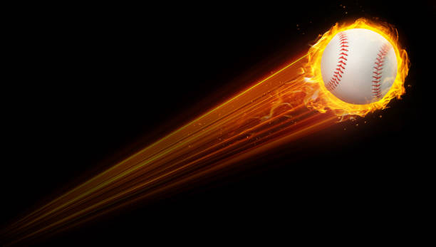 istock Baseball flies at the speed of light. 2166869860
