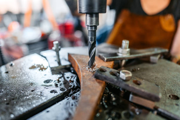 istock A Drill Press Machine Piercing The Wood In A Metal Workshop 2166870220