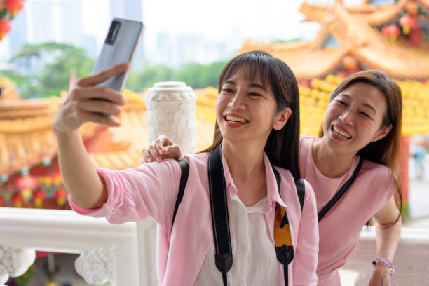 istock Selfie Chronicles: Discovering Thean Hou Temple Together 2166871448