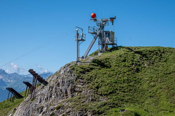 The electric rope system for blowing up dangerous avalanches