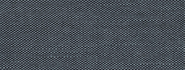 istock Texture dark gray background from woven textile material with wicker pattern, macro. Vintage black fabric cloth 2166877870