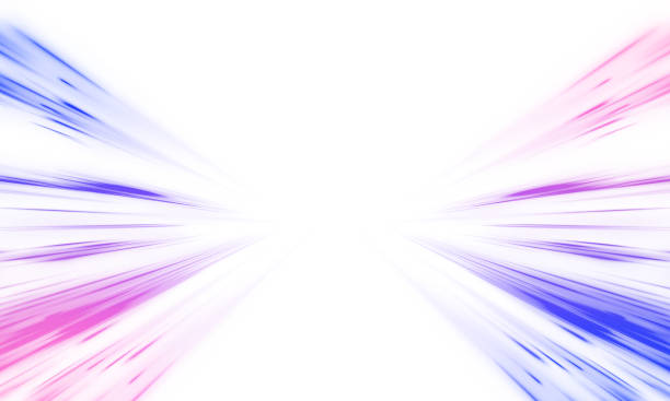 istock Neon stripes in the form of drill, turns and swirl. 2166879614