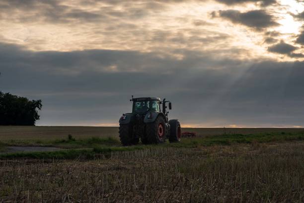 istock The harvest is over and the day's work is over. 2166882050