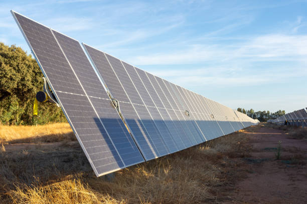 istock Solar Energy: Rows of Solar Panels Under a Blue Sky. 2166882652