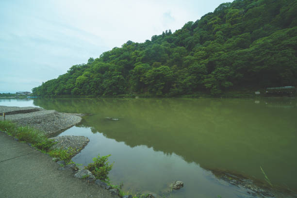 A beautiful landscape in Kyoto in summer.