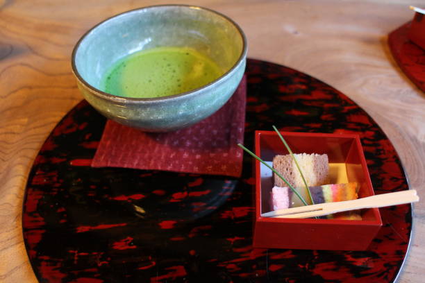 istock Matcha tea and wagashi (Japanese dessert) in Hiroshima, Japan 2166884240