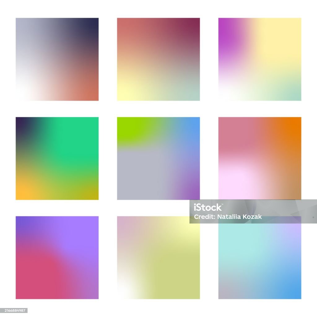 View Form Gradient Gradient Palette Simple Multicolored Shapes In A Gradient Full Color ...