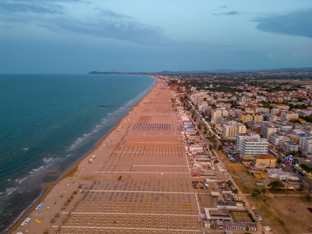 istock Rimini beach in the evening. Italy, Emilia Romagna 2166887796