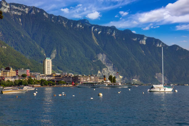 istock Tranquil Montreux: Lake and Mountain Serenity 2166894943