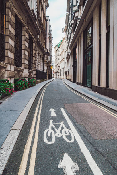 istock A dedicated cycle lane in London, UK 2166898040