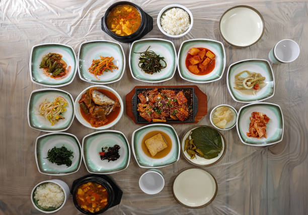 Served with JapChae, stir fry glass Noodles and Beef Kimbap or Gimbap (Korean style rice roll)