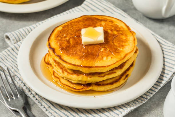 istock Homemade Breakfast Corn Cake Pancakes 2166899533