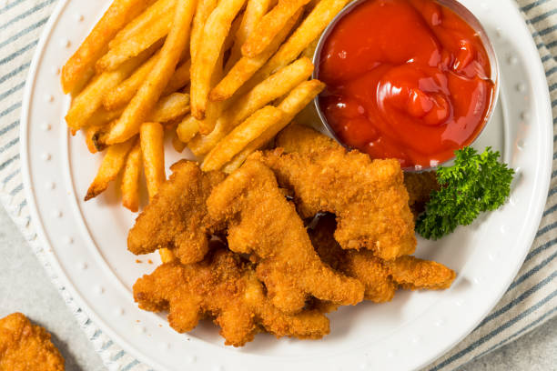istock Healthy Kids Dinosaur Chicken Nuggets 2166899730