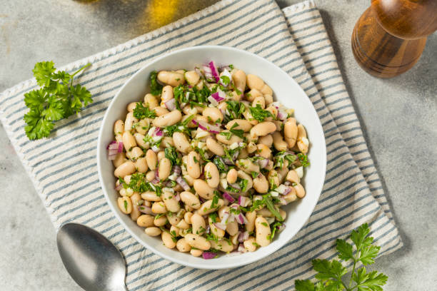 Healthy Cold White Bean Summer Salad