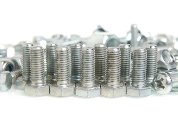 istock bolt and nut isolated on white background 2166901338