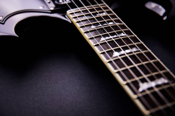istock Fretboard of modern electric guitar. Close up. 2166906733