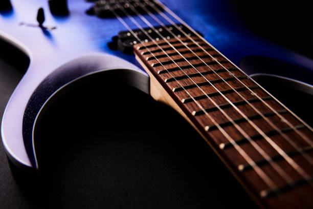 istock Fretboard of modern electric guitar. Close up. 2166907832