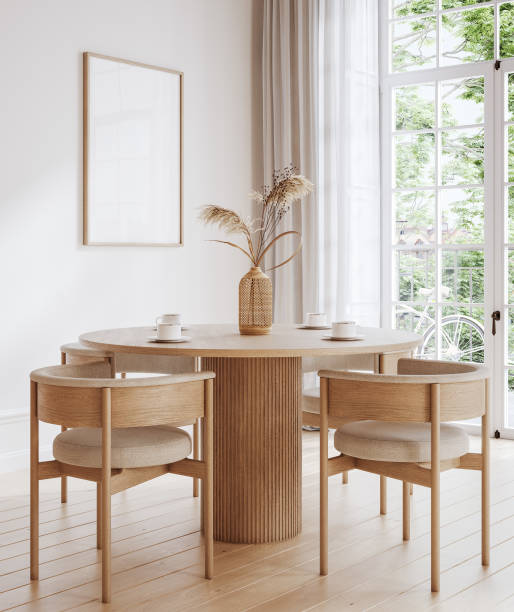 istock Home mock up, cozy modern dining room interior background 2166909104