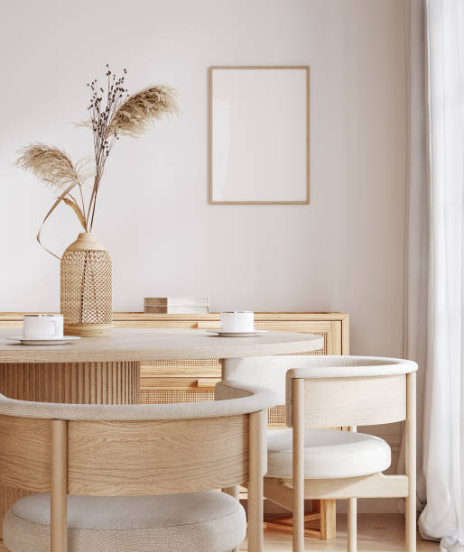 istock Home mock up, cozy modern dining room interior background 2166909114