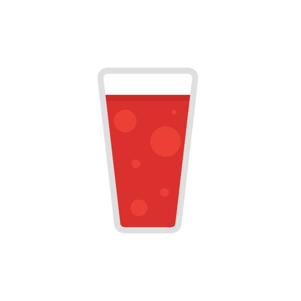 Illustration of fruit juice in a glass