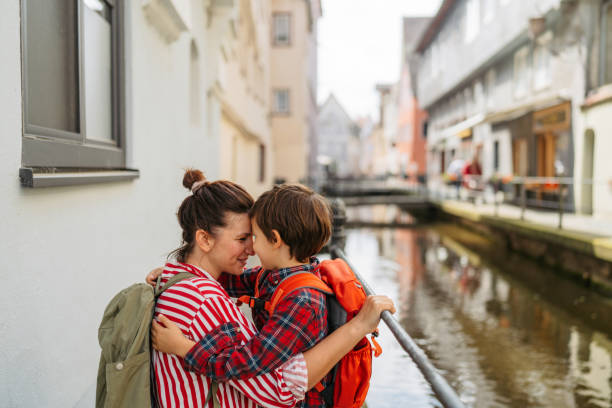 istock Greeting my mom after school 2166920377
